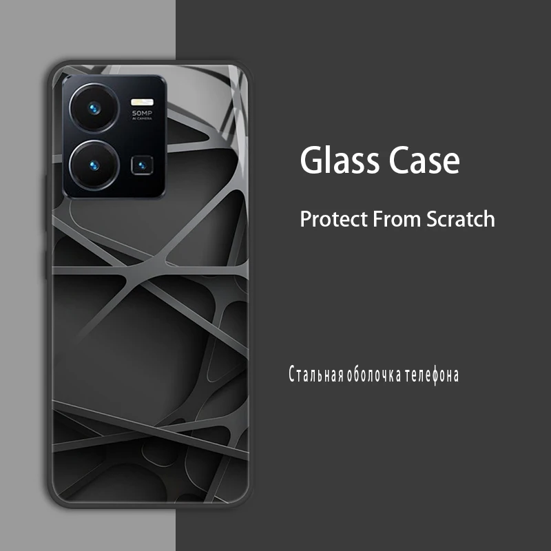 Enhanced Protective Tempered Glass Bumper Case Cover