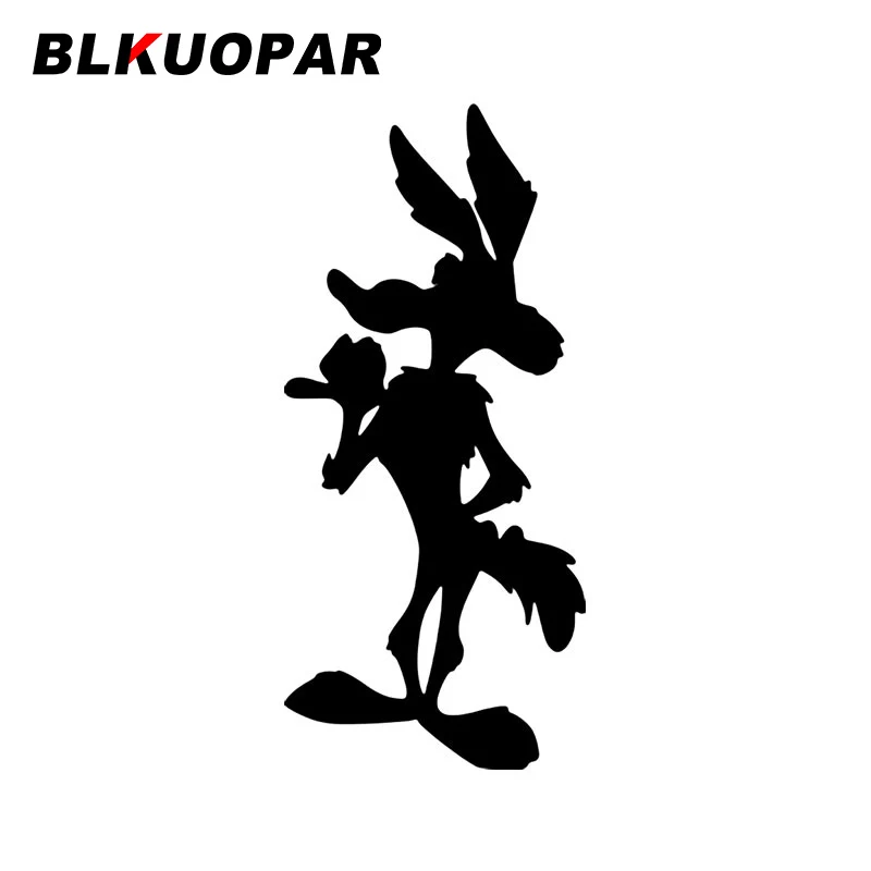 

Модная наклейка BLKUOPAR в виде койота, украшение для автомобиля, кондиционер, индивидуальный декор, Солнцезащитная графика