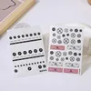 New Cute Butterfly Football Nail Stickers Black White Line Decals 3D Nail Art Decoration Cute Cartoon Sliders Summer Manicure 1