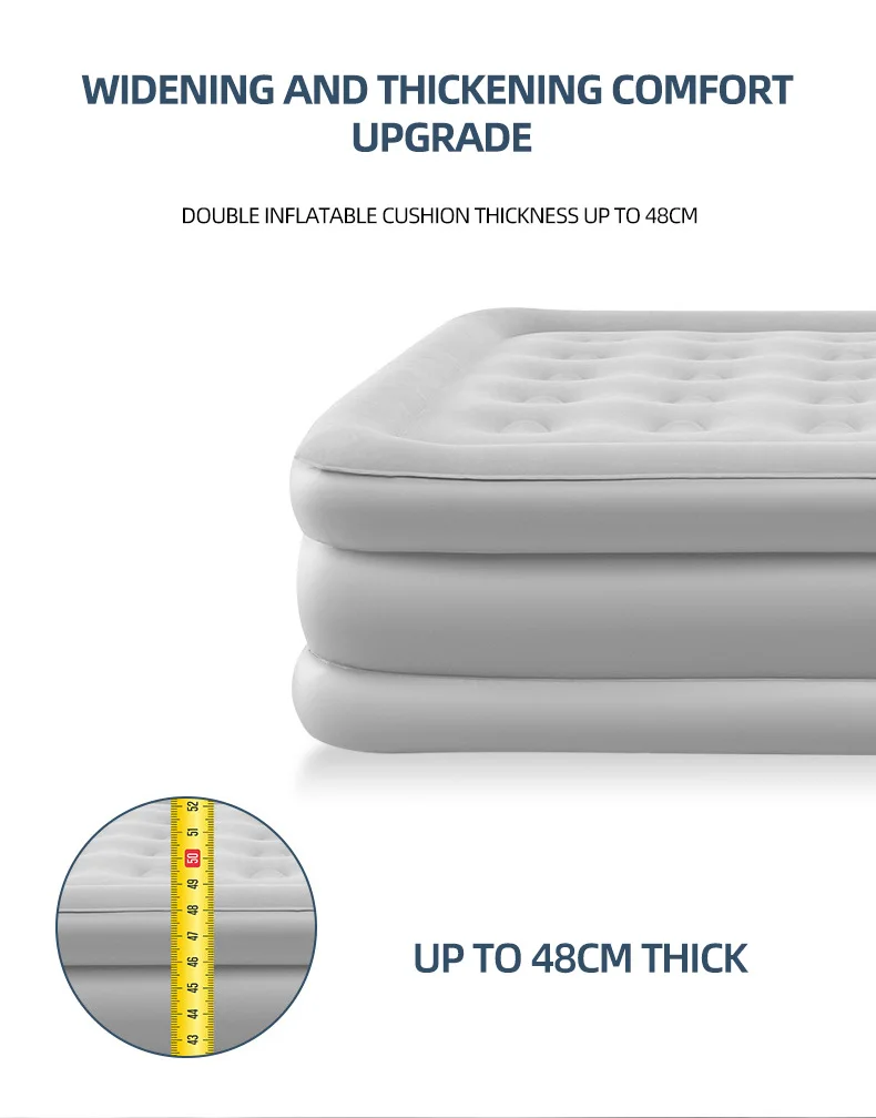 Description Picture 4 of item150*203cm Camping Air Bed with Backrest with Electric Pump Camping Mattress Automatic Inflatable Air Cushion Bed