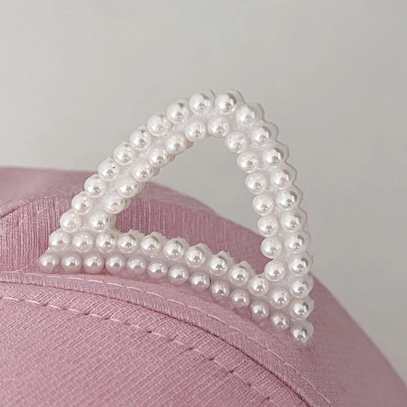 Baseball Cap Girls Sun Protection Caps Cat Ear Kids Baby Sun Hat Rhinestone Hearts