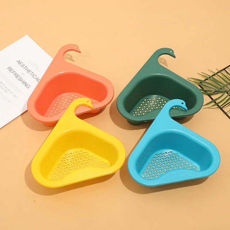 

Kitchen Sink Strainer Leftover Drainer Basket Soup Garbage Filter Hanging Drainer Rack Fruit Vegetable Drainer Sink Drain