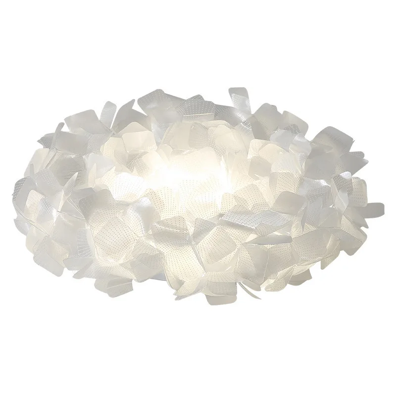 White Acrylic LED Flower Ceiling Light Dimmable Round 53cm Dropshipping For Bedroom Living Room Restaurant