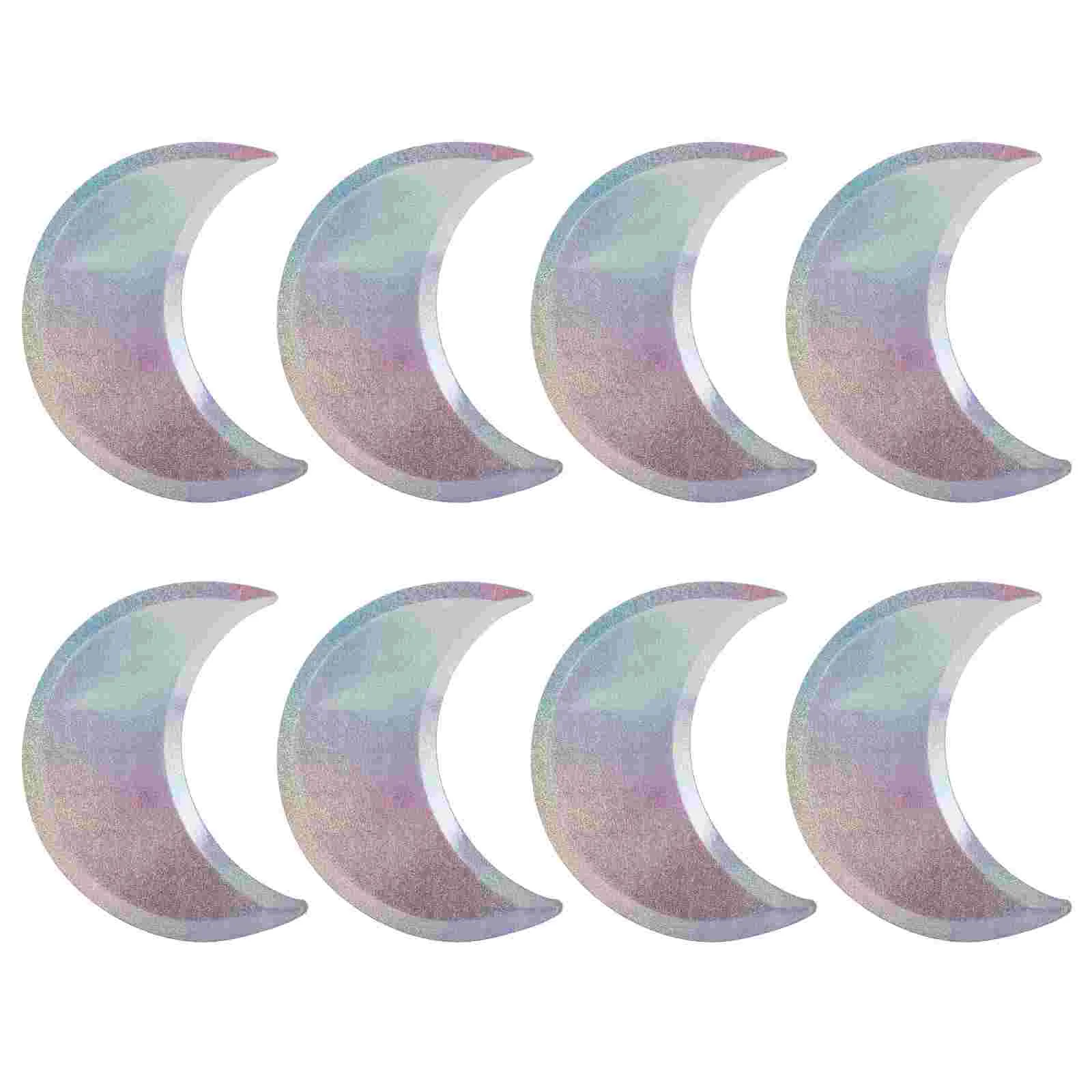 8Pcs Silver Plate Disposable Paper Plates Dishes Party Tableware Celebration Supplies Kids Dessert Plates Cake