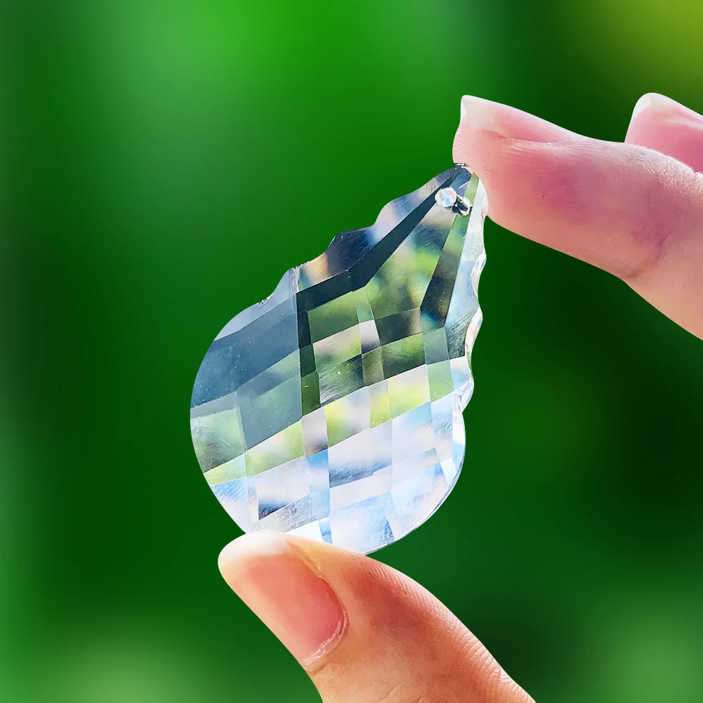 50mm Clear Gourd Hanging Crystal Prism Suncatcher Faceted Drop Chandelier Pendant Lamp Part Lightwork Home Decor Photo Props