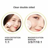 8 inch Makeup Mirror Golden 3x/5x/7x/10x Magnifying Double Side USB Charging Bathroom 3 color light Smart Cosmetic Mirrors 4