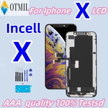 Incell Per Apple iPhone X Display LCD + Touch Digitizer Assembly per iPhone 10 per iPhone 10 A1865, A1901 Sostituzione dello schermo LCD