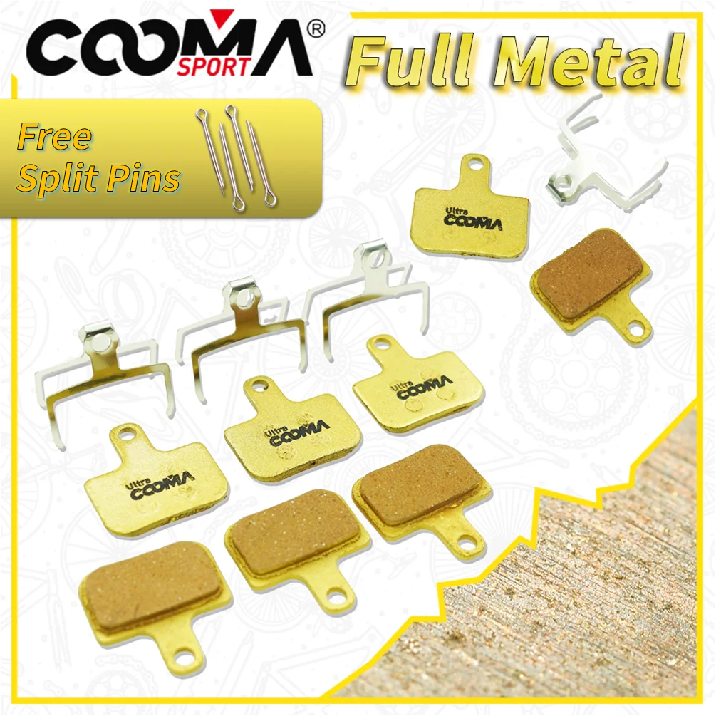 

4 Pairs Full Metal Bicycle Disc Brake Pads for AVID DB 1 3 5 Elixir and SRAM LEVEL TL T UTL TLM B1 Red Force eTap AXS