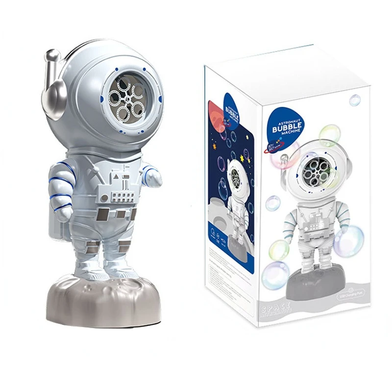 

Astronaut Outdoor Electric Bubble Machine Luminous Rotating Rechargeable Toy Electric Soap Bubble Machine Wedding Party Gift