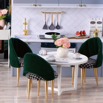 Doll House Kit 3D Wooden Mini DollHouse Assembly Building with Furniture Kit Toys Children's Birthday Gift 3D Puzzle Handmade 2