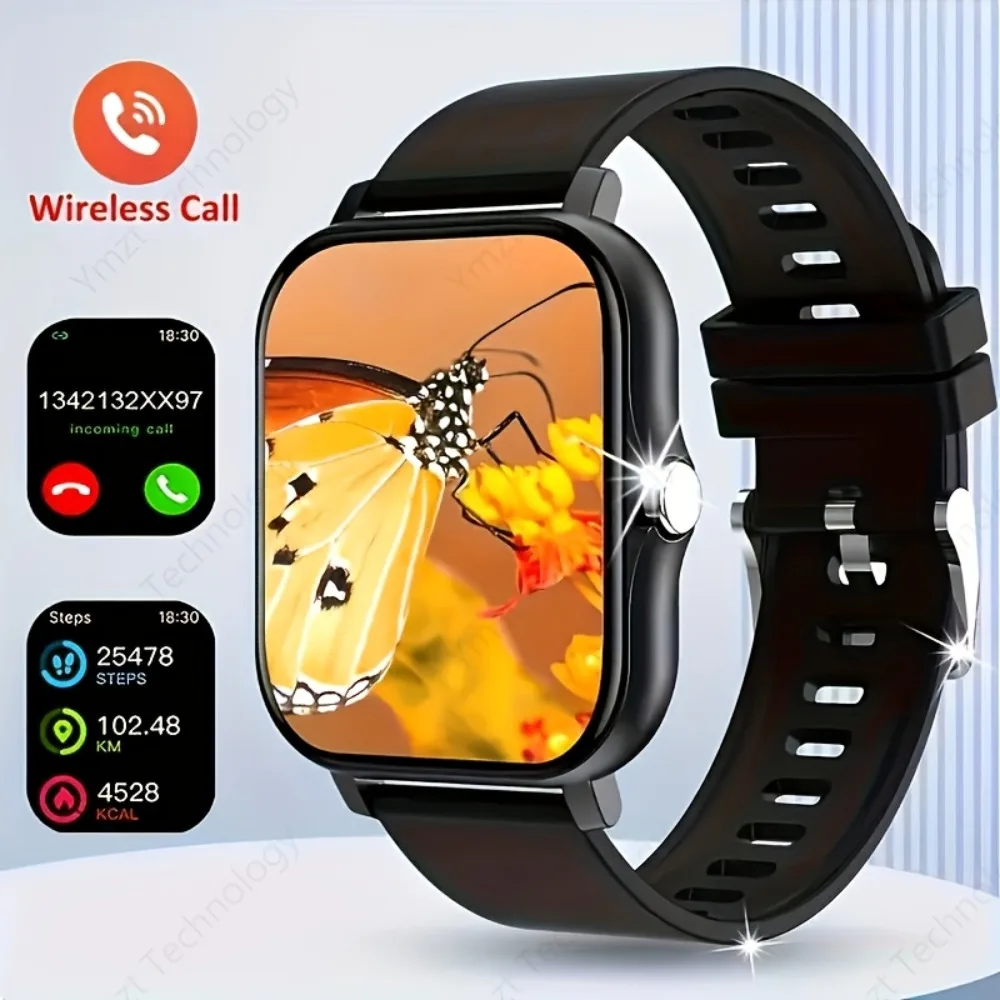 2025 New 4.65cm Touchscreen Smartwatch with WirelessVoice180mAh Rechargeable Battery Sleek Smartwatch Alloy Case Watch Smart 6