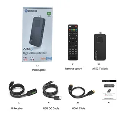 HD Digital TV Converter Box with USB Multimedia and PVR Recording Capability (ATSC)