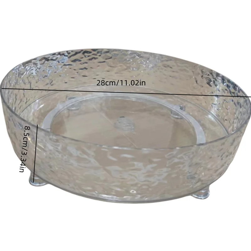 1Pc/Light Luxury Rotatable Cosmetics Storage Box Acrylic Storage Tray Desktop Dressing Table Skin Care Product Perfume Storage R 2