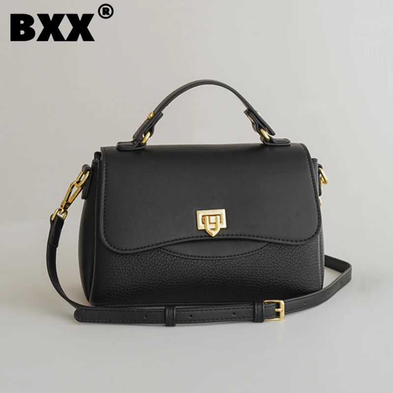 

[BXX] Small Shoulder Women's Bag 2023 New Fashion Handbag Versatile Premium Soft Solid Color PU Leather Crossbody Bags 8CY986