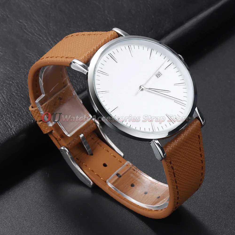 Premium Handmade Top-Grain Cowhide Leather Watch Strap with Quick Release