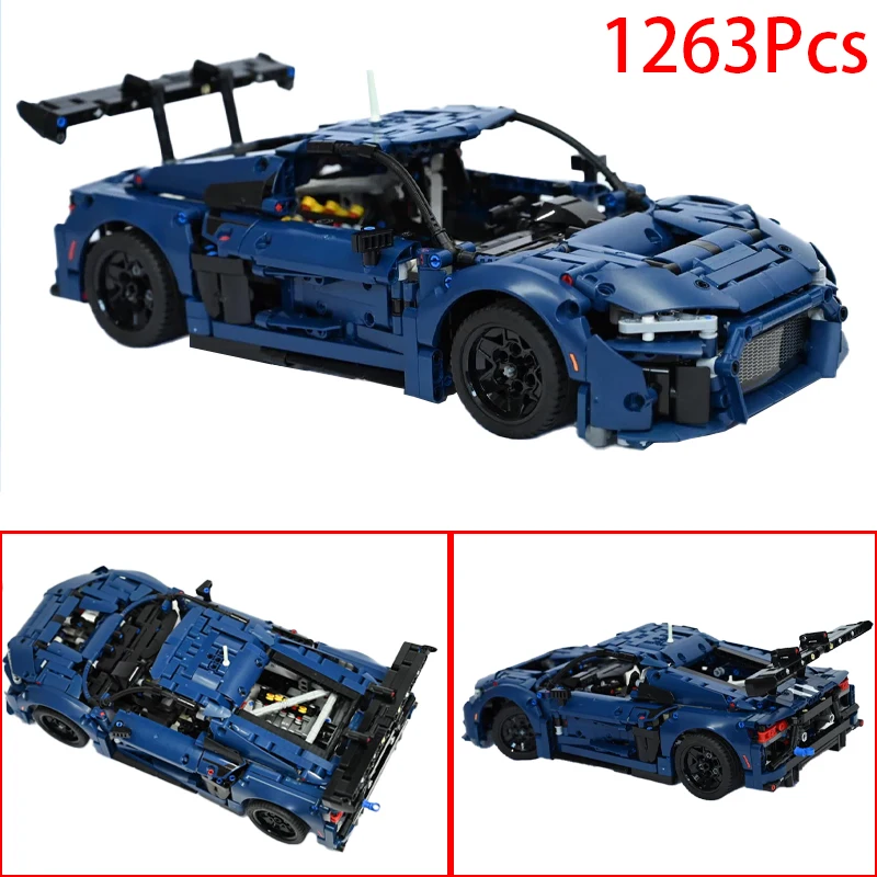 NEUER Technischer R8 LMS GT-3 Supersportwagen Baukasten Maßstab 1:12 Rennfahrzeug DIY Montage-Auto-Bausatz Kindergeschenke