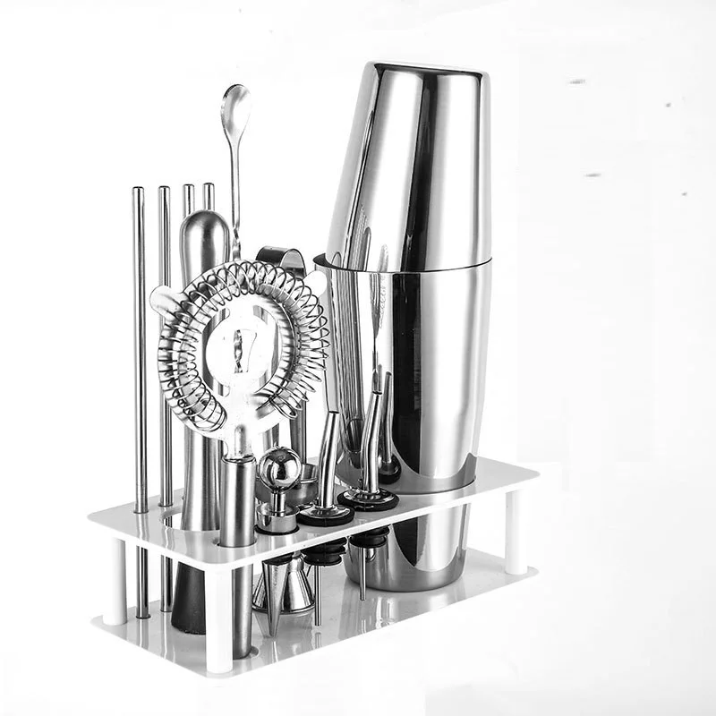 Superior Barware Set Stainless Steel Cocktail Shaker Set Bartender Kit