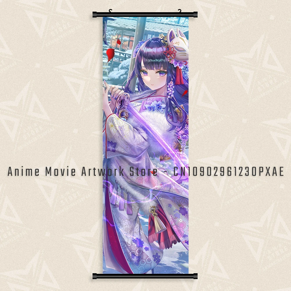 Anime-Inspired Kawaii Wall Art Canvas - Arlecchino Home Decor Poster