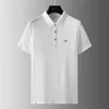 Foreign Trade 2024 Summer Thin Ice Silk Short Sleeved Set for Men's Casual Lapel T-shirt, Cropped Pants, Sports Two-piece Set 6