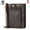 HUMERPAUL Genuine Leather Men's Wallet Short Multi Function ID Credit Card Holder Portemonnee High Quality Zip Coin Pocket 1