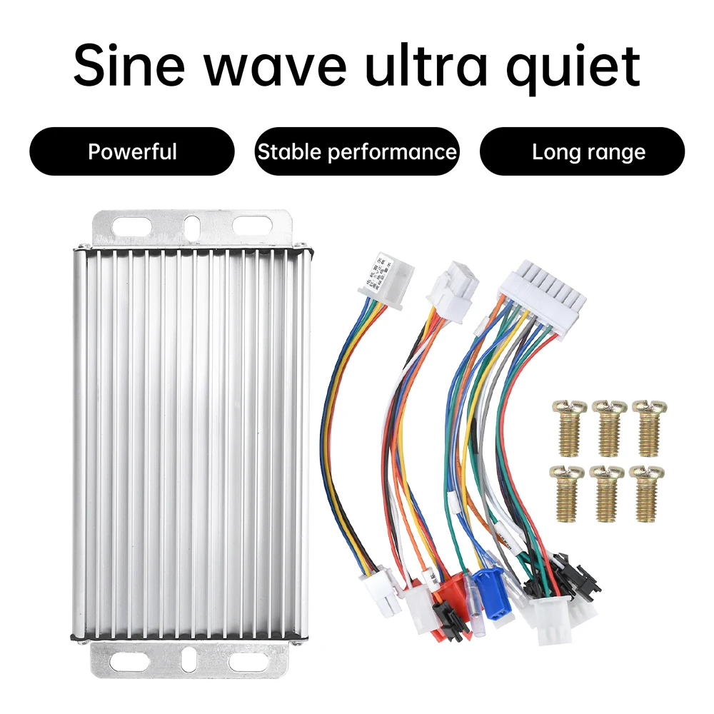 48V60V72V50A Sine Wave Brushless Motor Controller Sinusoidal Electric Vehicle Controller Mute Three-mode Driver 3000W ﻿