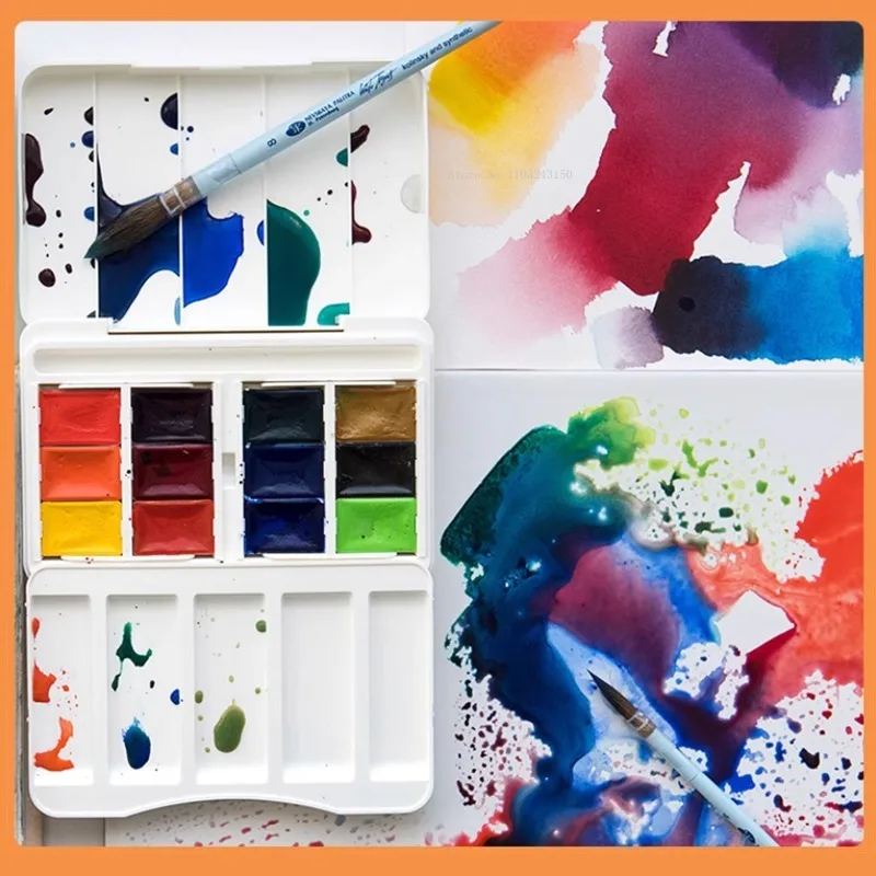 ホワイトナイツ white nights 水彩絵具24色セット10mlチューブ