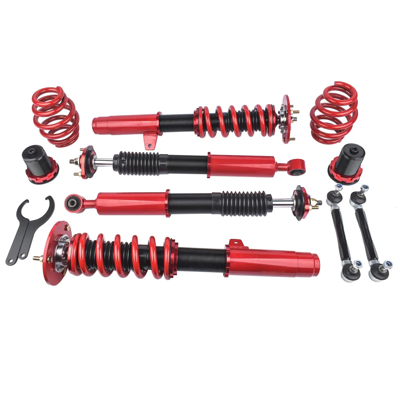 

AP03 Red Coilovers Struts Shocks Suspension Kit for 2006-2012 Mitsubishi Eclipse (4G) Adj. Height