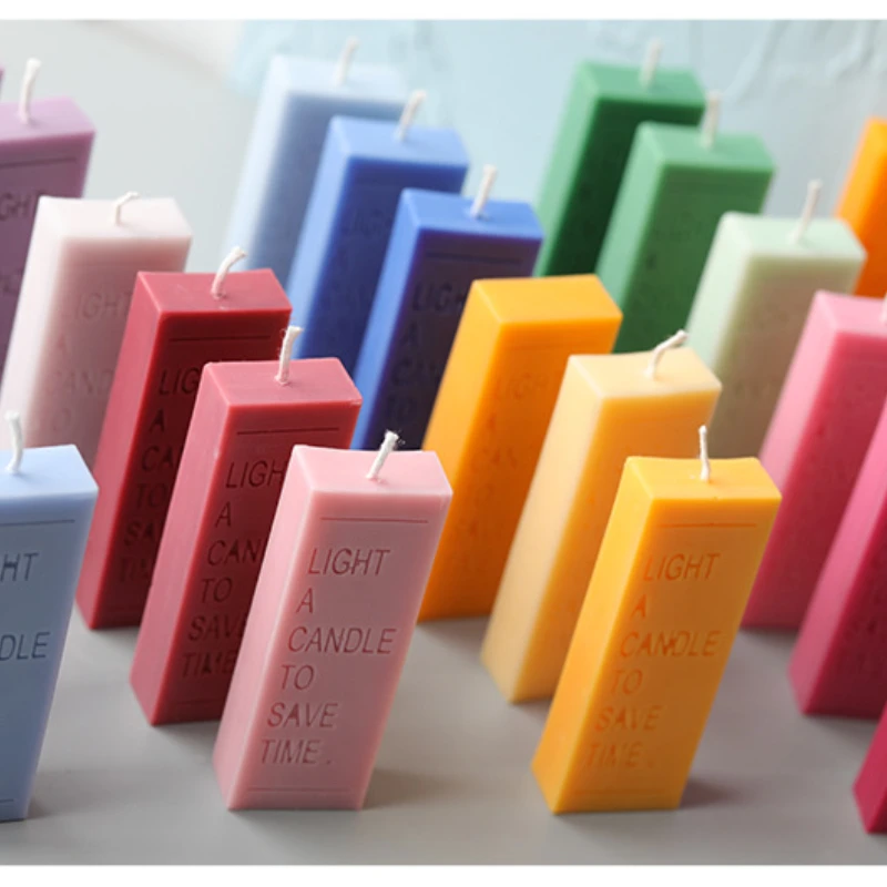 3D Rectangular English Alphabet Candle Silicone Mold Home Decoration Candles Making Kit Diy Handmade Soap Plaster Craft Resin silicone mold silicone candle mold aromatherapy candle mold silicone candle molds candle mold beeswax mold