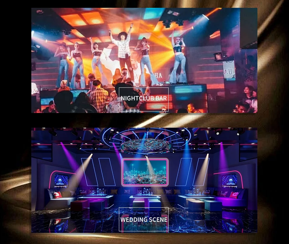 RGBW 6 Head Moving Head Pattern Beam Light 120W Six Arm DMX 6x10W DJ Bar Strobe