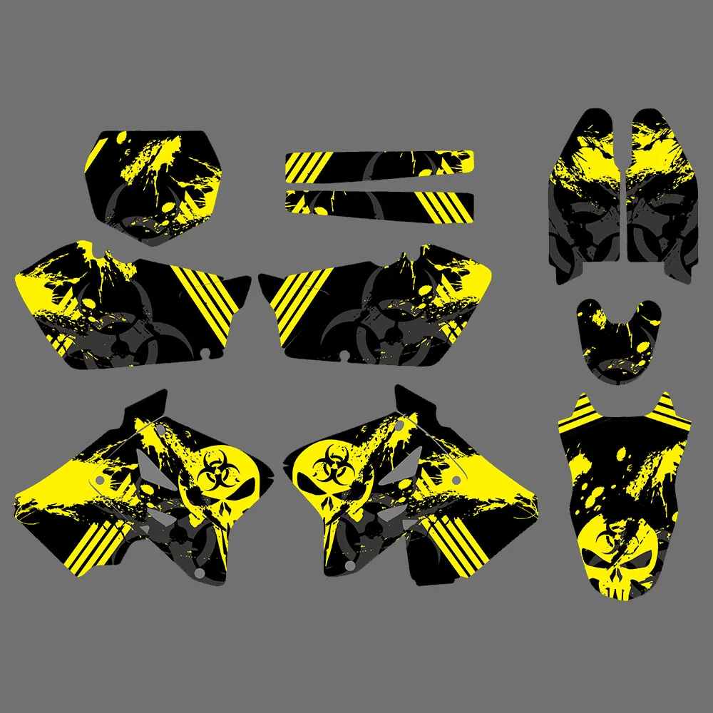 

Motocross for Suzuki RM125 RM250 RM 125 250 2001-2012 2011 2010 2009 Full Fairing Graphics Background Decal Sticker Customized