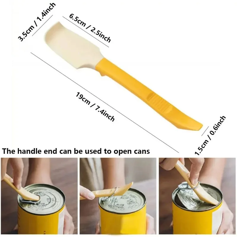 Multi-functional Silicone Butter Knife Scraper High Temperature Resistant Elbow Stirring Stick Can Opener Baking Jam Spatula silicone spatula silicone scraper kitchen spatula silicone cookware