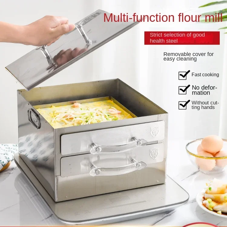Rice roll machine small Guangdong mini breakfast machine steamed rice roll multifunctional steamer steaming plate