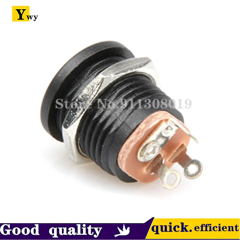 10PCS/LOT DC022 5.5*2.1 5.5*2.5 DC power socket DC-022 panel mounting with thread electrical sockets electrical power socket power socket adapter power plug adapter