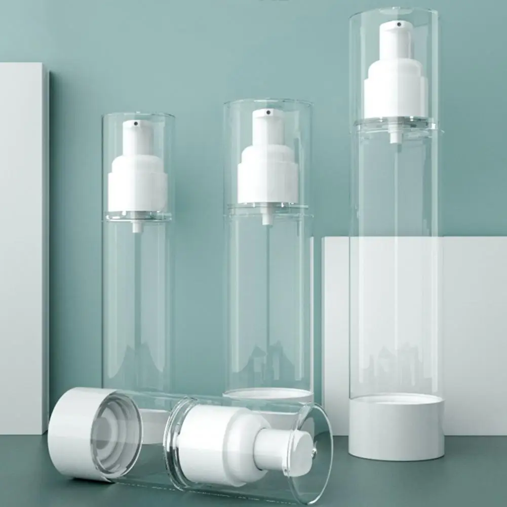 

Travel Bottle Portable Press Pump Multiple Capacity Transparent Lotion Cream Storage Bottle for Trip