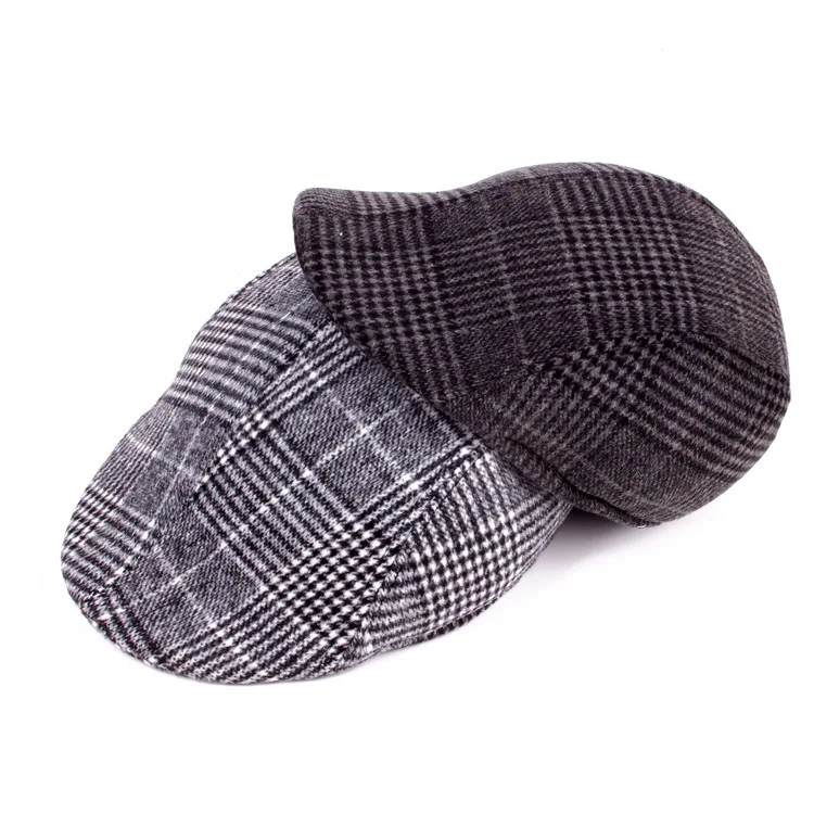 Moda Uomo Berretto A Spina Di Pesce Newsboy Baker Boy Tweed Flat Mens Gatsby Hat Designer Luxury Bello Da Donna Berretto Femme