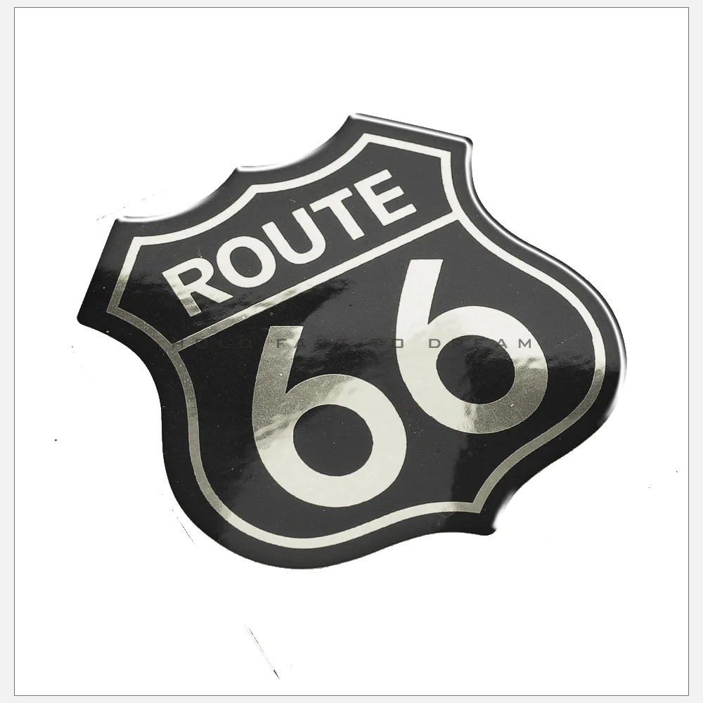 

3D Motorcycle Tank Pad Decal Sticker Historic Route 66 Logo case for harley Touring Dyna Fatboy Softail 48 XL883 XL1200