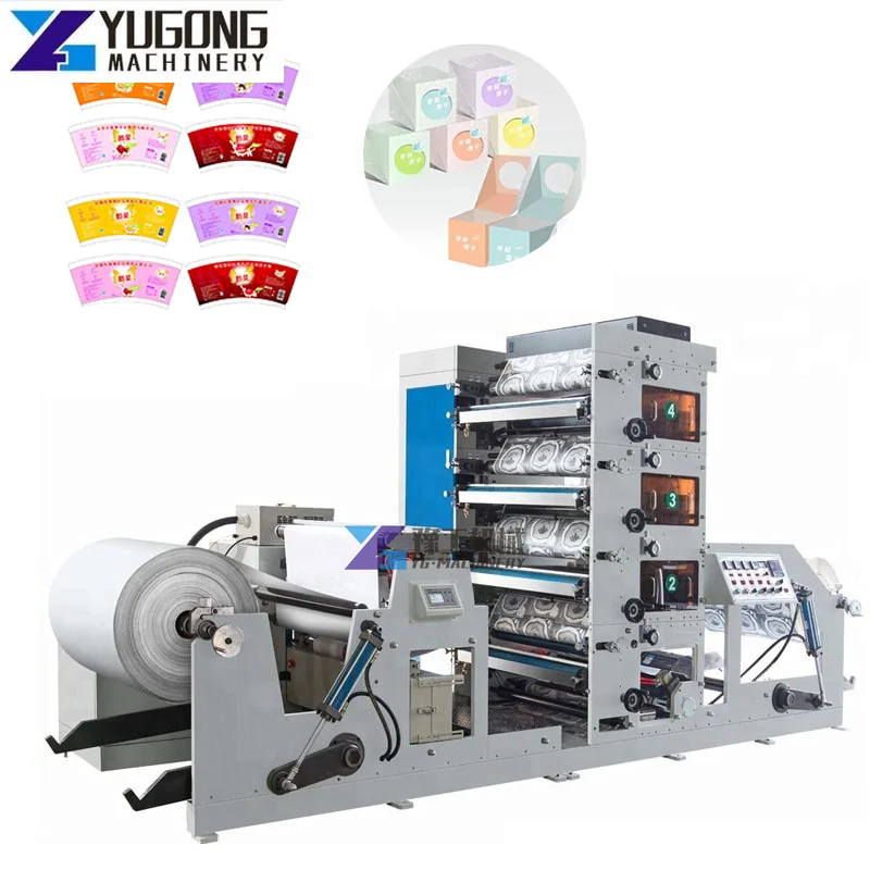 Stack Type Flexo Printing Machine Flexographic Paper Printer Automatic