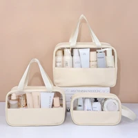 Portable Travel cosmetic bag Women Transparent Makeup Bag Large-Capacity Bath Wash Bags Multifunction Waterproof Storage Case 2