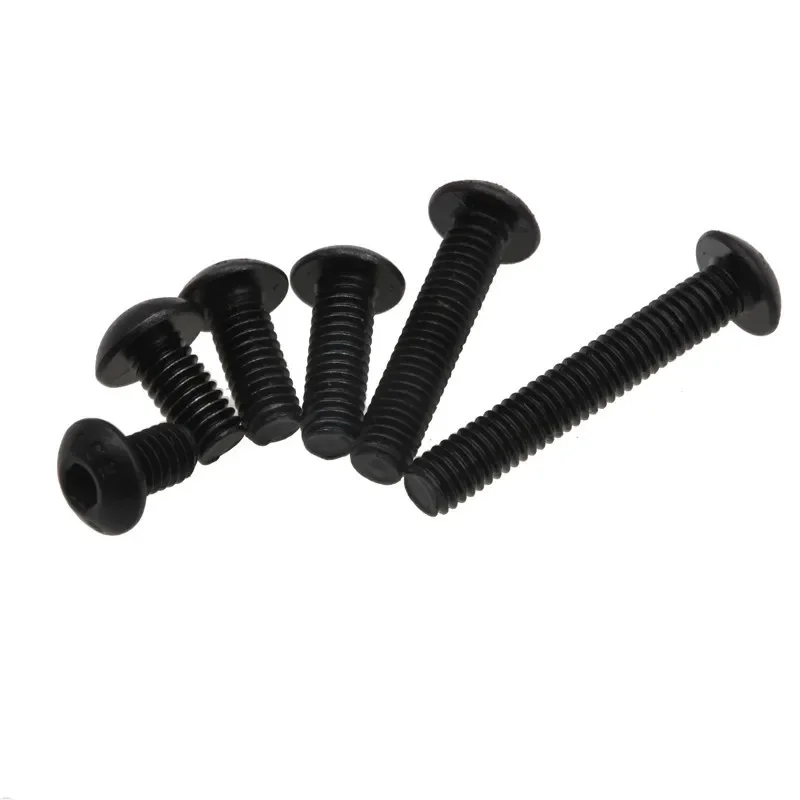 Description Picture 3 of itemZENHOSIT 170pcs  Hexagon Screw 304 Stainless Steel Black Round M4*6/8/10/12/20/25 For Machine Applications Kit with Plastic Box