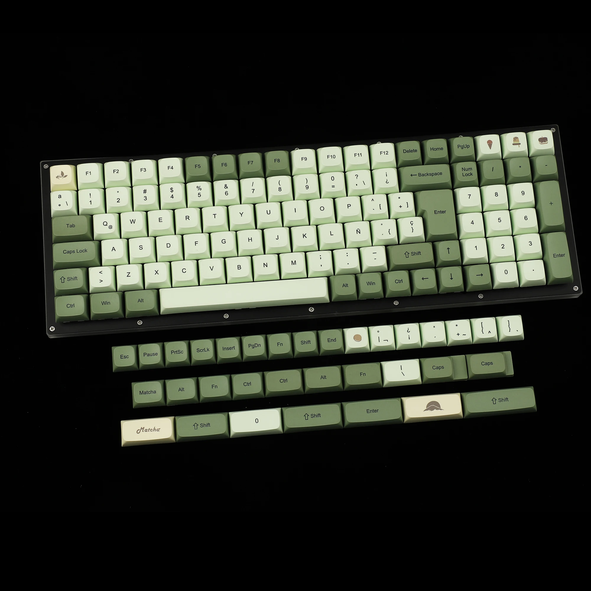 ISO Keycaps, Alemão, Francês, Espanha, XDA V2