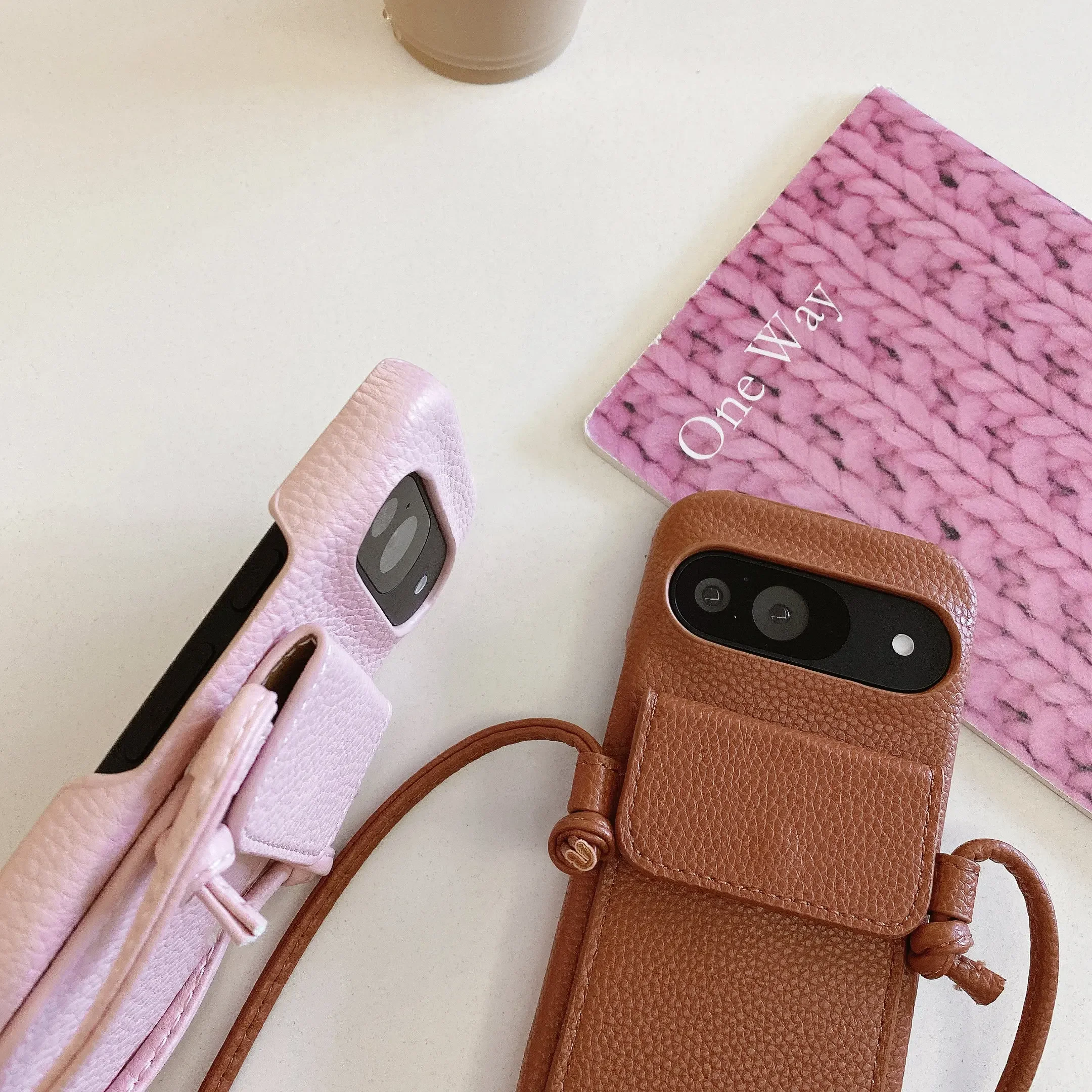 Crossbody Lanyard Wallet With Card Holder Phone Case For Google Pixel 9 8 7 6 Pro XL 8A 7A 6A PU Leather Protective Cover_voghion.com