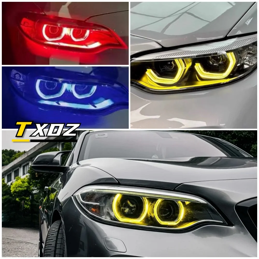 CSL-Yellow-DRL-Angel-Eyes-For-2014-2021-BMW-F22-F87-M2-F23-230i-M235I ...