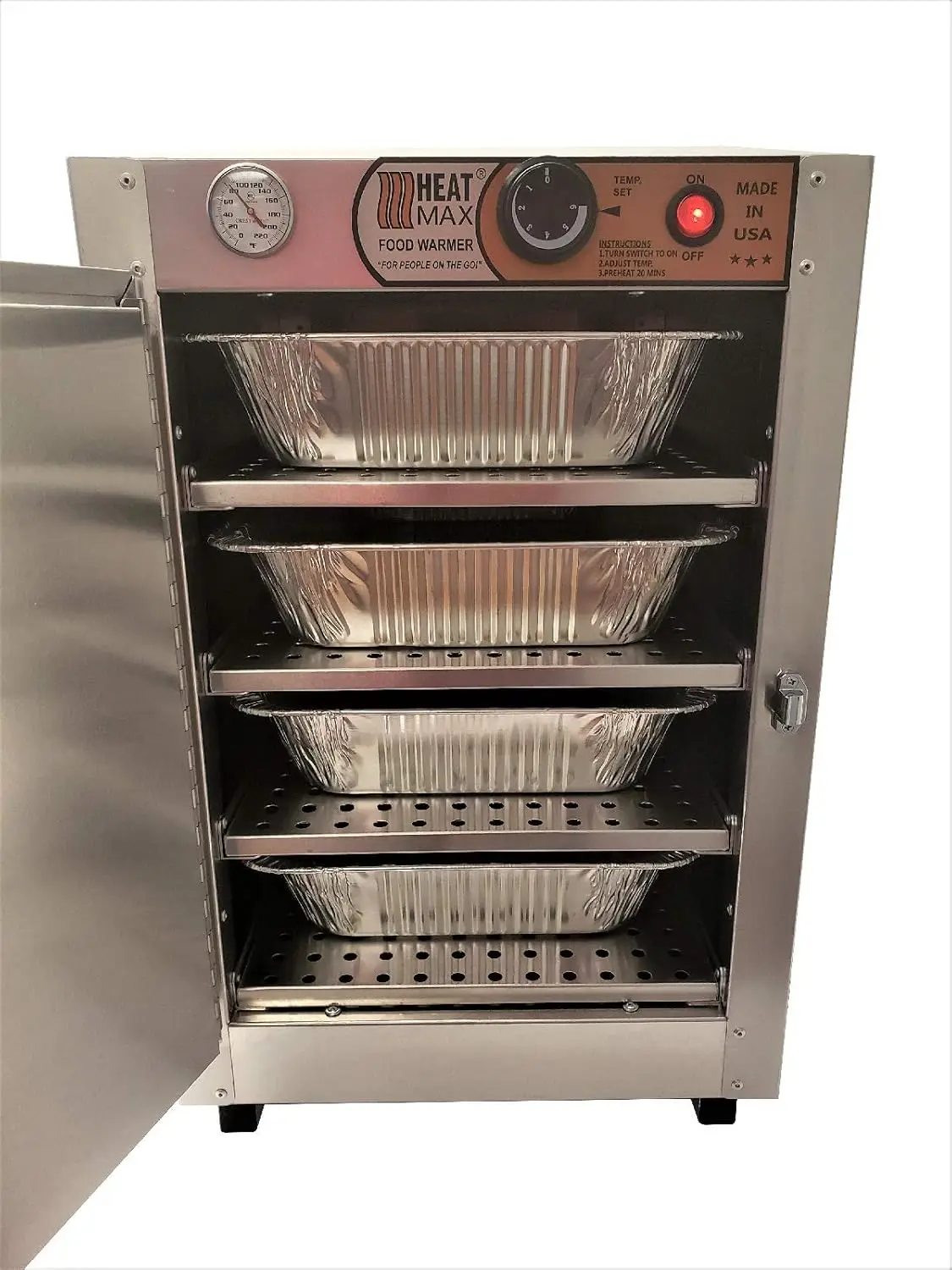 Electric Party Catering Full Size 3.25Tall Pans Hot Box Food Warmer The Original and The Best NSF/UL Certified Great for Schools
