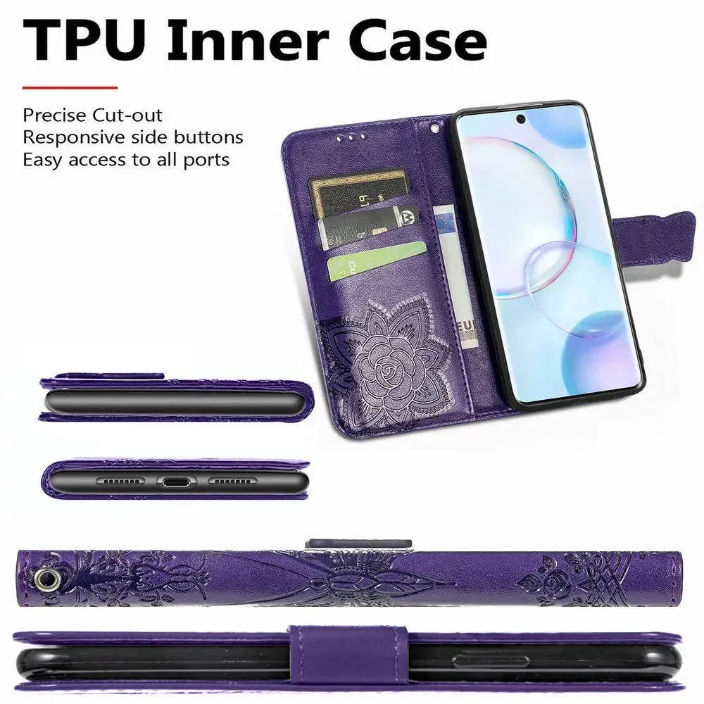 Luxury Leather Flip Case with 360° Protection and Book Style Cover