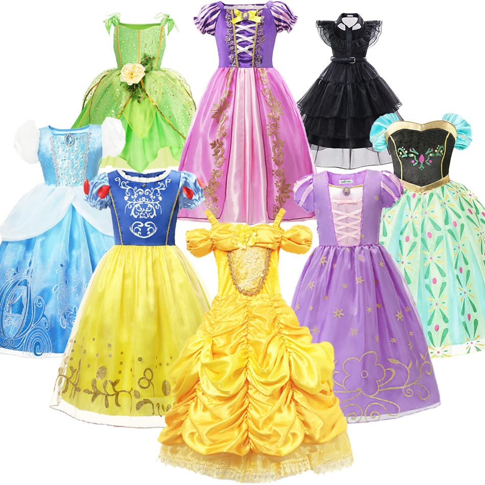 Abiti Da Principessa Abito Da Ballo Per Neonate Deluxe Carnival Aurora Sleeping Beauty Costumes Christmas Anna Elsa Dress Gifts