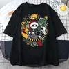 Vintage Men T-Shirts Nightmare Before Christmas Print Short-sleeved Gothic Retro T-shirt Top Y2K Shirt Streetwear Harajuku 5