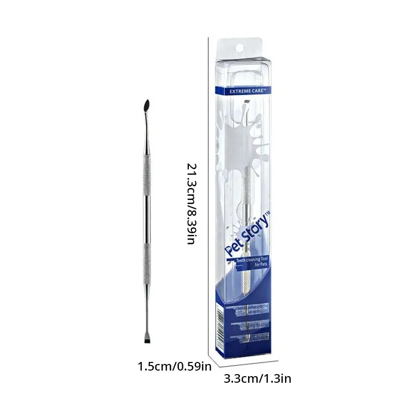 Pet Dog Dental Scraper - Stainless Steel Oral Cleaning & Breath Freshening Tool
