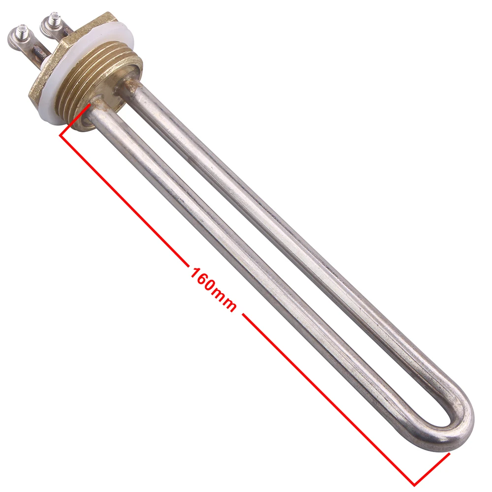 DERNORD Water Heater 220v 750w 1000w 1500w DN25 SUS304 Electrical Heating  Element Immersion Tube Water Heater Element - AliExpress