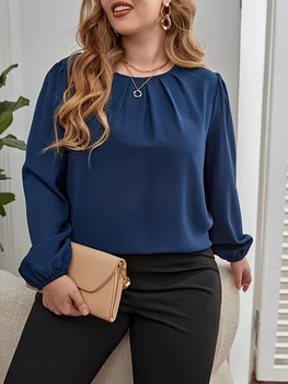 Plus SizeTemperament Blouse Casual Loose Woman Shirt Elegant Short Sleeve Blouse Weekday