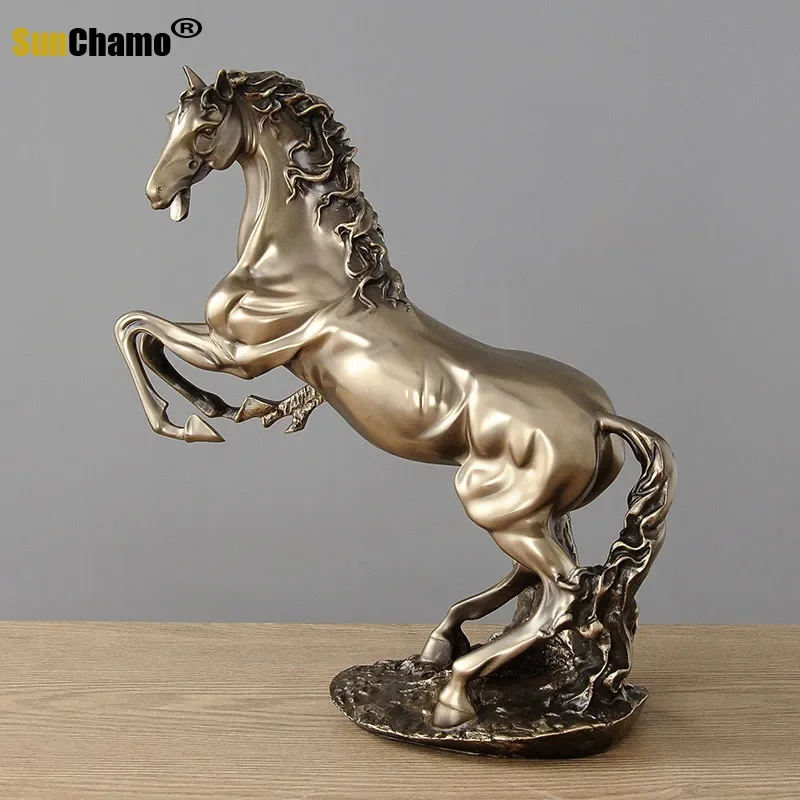 COUSTOU - Sculpture en Bronze XIX / Cheval de Marly